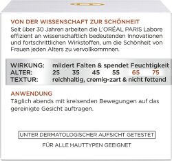 L'Oréal Paris Anti-Falten Experte Stärkende-Pflege Nacht Pflege-Boost-Komplex 65+ Gesichtscreme 50ml
