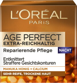 L'Oréal Paris Age Perfect Extra-Reichhaltig Reparierende Pflege Manuka Honig Nacht Gesichtscreme 50ml