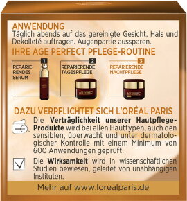 L'Oréal Paris Age Perfect Extra-Reichhaltig Reparierende Pflege Manuka Honig Nacht Gesichtscreme 50ml