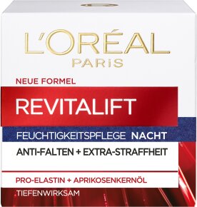 L'Oréal Paris RevitaLift Feuchtigkeitsspendende Nacht-Creme Multi-Lift Gesichtscreme 50ml