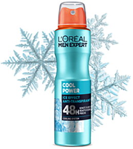L'Oréal Men Expert Cool Power 48H Ice Effect Anti-Transpirant Deo Spray Deospray 150ml