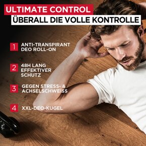 L'Oréal Men Expert Ultimate Control 48H Anti-Transpirant Deo Roll-On Deo Roll-On 50ml
