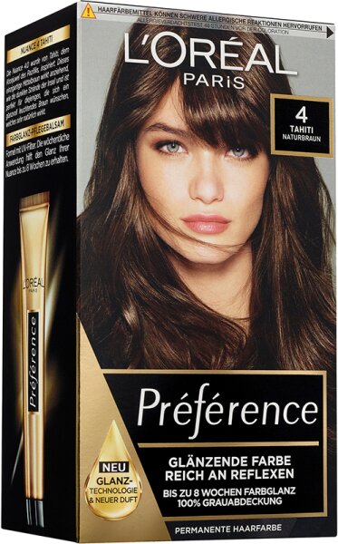 3600523776368 - LOré al Paris Pré fé rence 4 Naturbraun (Tahiti) Coloration 1 Stk 3600523776368 - LOré al Paris Pré fé rence 4 Naturbraun (Tahiti) Coloration 1 Stk