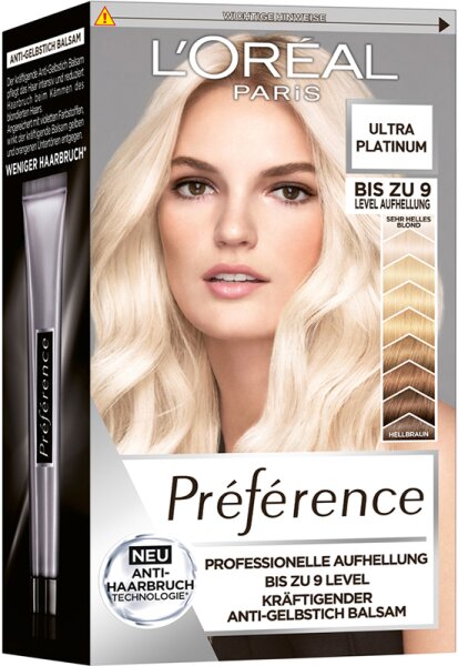 3600523776474 - LOré al Paris Pré fé rence Le Blonding 9L Ultra Platinum Coloration 1Stk 3600523776474 - LOré al Paris Pré fé rence Le Blonding 9L Ultra Platinum Coloration 1Stk