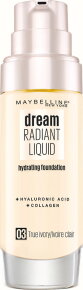 Maybelline New York Dream Radiant Liquid Make-Up 03 True Ivory Foundation (fl&uuml;ssig) 30ml