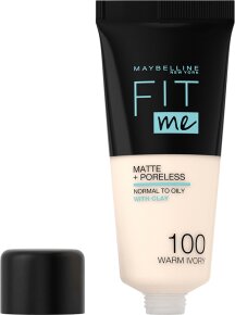Maybelline Fit Me! Matte + Poreless Make-Up Nr. 100 Warm Ivory Foundation 30ml
