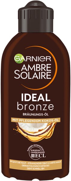 Garnier Ambre Solaire Ideal Bronze Bräunungs-Öl Sonnenöl 200 ml