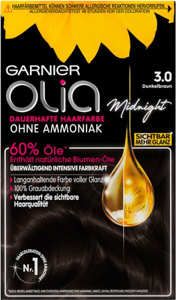 3600541250253 - Olia dauerhafte Haarfarbe 30 Dunkelbraun Coloration 1Stk 3600541250253 - Olia dauerhafte Haarfarbe 30 Dunkelbraun Coloration 1Stk