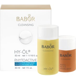 Ihr Geschenk - BABOR Pflegeset Cleansing HY-ÖL 50 ml + Phytoactive Hydro Base 30ml