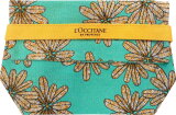 Ihr Geschenk - L'OCCITANE Kosmetiktasche türkis mit gelben Blumen