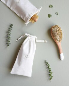 Bachca Cotton Pouch For Hairbrush