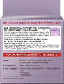 L'Oréal Paris RevitaLift Filler [+Hyaluronsäure] Intensiv Aufpolsternde Anti-Age Pflege Tag Gesichtscreme 50ml