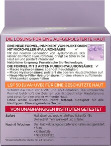 L'Oréal Paris RevitaLift Filler [+Hyaluronsäure] Intensiv Aufpolsternde Anti-Age Pflege LSF 50 Gesichtscreme 50ml