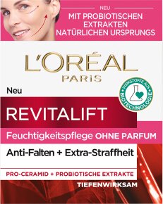 L'Oréal Paris RevitaLift Feuchtigkeitspflege ohne Parfum Anti-Falten + Extra Straffheit Gesichtscreme 50ml