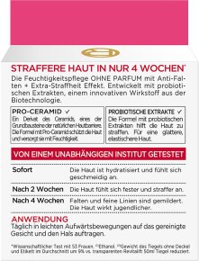 L'Oréal Paris RevitaLift Feuchtigkeitspflege ohne Parfum Anti-Falten + Extra Straffheit Gesichtscreme 50ml