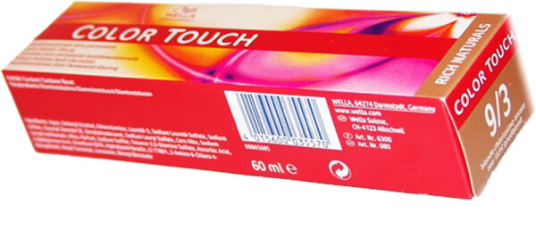 4015600035570 - Color Touch Rich Naturals 9 3 Lichtblond Gold 60 ml