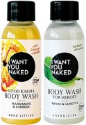 Ihr Geschenk - I Want You Naked Good Karma Body Wash & Body Wash for Heroes 2 x 50 ml