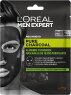 L'Oréal Men Expert Pure Charcoal schwarze, tiefenreinigende und mattierende Tuchmaske 30 g