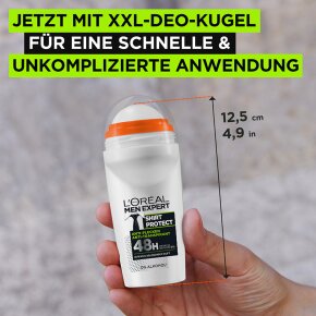 L'Oréal Men Expert Shirt Protect 48H Anti-Transpirant Deo Roll-On Deo Roll-On 50ml