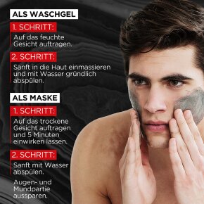 L'Oréal Men Expert Pure Carbon Anti-Pickel Tägliches Waschgel Reinigungsgel 100ml
