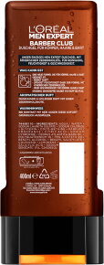 L'Oréal Men Expert Barber Club Duschgel XXL für Körper, Haare & Bart 400 ml