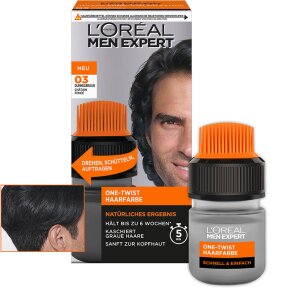L'Oréal Men Expert Haarfarbe One-Twist 03 Dunkelbraun 1 Stk