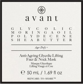 Avant Age Defy+ Anti-Ageing Glycolic Lifting Face & Neck Mask 50 ml