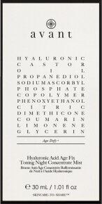 Avant Age Defy+ Hyaluronic Acid Age Fix Toning Night Concentrate Mist 30 ml