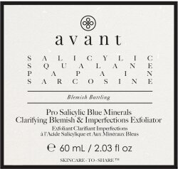 Avant Anti-blemish Pro Salicylic Blue Minerals Clarifying Blemish & Imperfections Exfoliator 60 ml