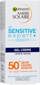 Garnier Ambre Solaire Sensitive expert+ Gesicht Gel-Creme LSF 50+ Sonnengel 50ml