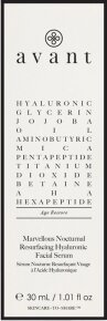 Avant Age Restore Marvellous Nocturnal Resurfacing Hyaluronic Facial Serum 30 ml