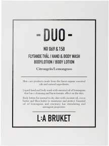 L:A Bruket No. 209 Duo-kit Liquid Soap/Body Lotion Lemongrass 190 ml