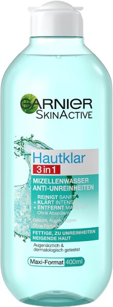 Garnier Hautklar 3in1 Mizellenwasser Anti-Unreinheiten Gesichtswasser