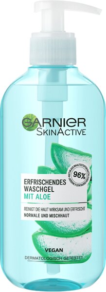 Garnier Erfrischendes Waschgel mit Aloe Extrakt f&uuml;r Normale und Mischhaut Gesichtsgel 200ml