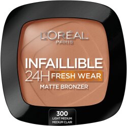 L'Oral Paris Infaillible 24h Fresh Wear Soft Matte Bronzer 300 Light Medium Bronzepuder 9g