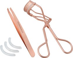 Tweezerman Brow & Lash Set - Augenbrauen & Wimpern Set, Rose Gold