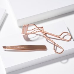 Tweezerman Brow & Lash Set - Augenbrauen & Wimpern Set, Rose Gold