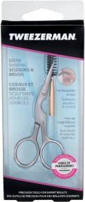 Tweezerman Augenbrauenschere, geblistet mit Bürste 1 Stk.