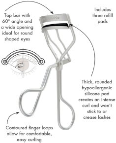 Tweezerman Curl 60° Lash Curler - Wimpernzange, Platinum