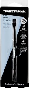 Tweezerman Flat Brow Brush & Spoolie - Flacher Augenbrauenpinsel & Bürstchen