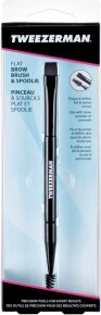 Tweezerman Flat Brow Brush & Spoolie - Flacher Augenbrauenpinsel & Bürstchen