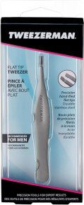 Tweezerman Flat Tip Tweezer - Gerade Pinzette, Gunmetal