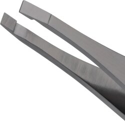 Tweezerman Flat Tip Tweezer - Gerade Pinzette, Gunmetal