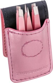Tweezerman Micro Mini Tweezer Set - Micro Mini Pinzetten Set, Pink