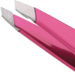 Tweezerman Mini Slant & Point Tweezer Set - Schräge & Spitze Mini Pinzetten, Pink & Lilac