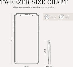 Tweezerman Slant Tweezer Mini Granite Sky 1 Stk.
