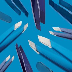 Tweezerman Slant Tweezer Bell Bottom Blue 1 Stk.