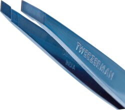 Tweezerman Slant Tweezer Bell Bottom Blue 1 Stk.