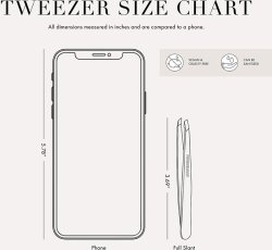 Tweezerman Slant Tweezer Bell Bottom Blue 1 Stk.