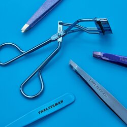 Tweezerman Slant Tweezer Bell Bottom Blue 1 Stk.